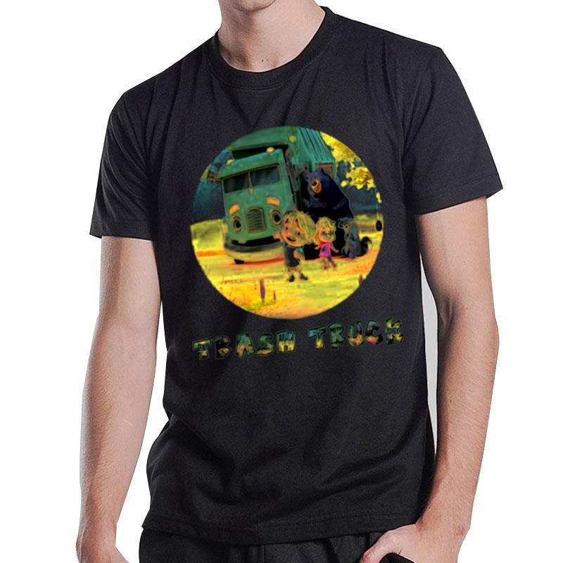 Netflix Caartoon Trash Truck T-Shirt