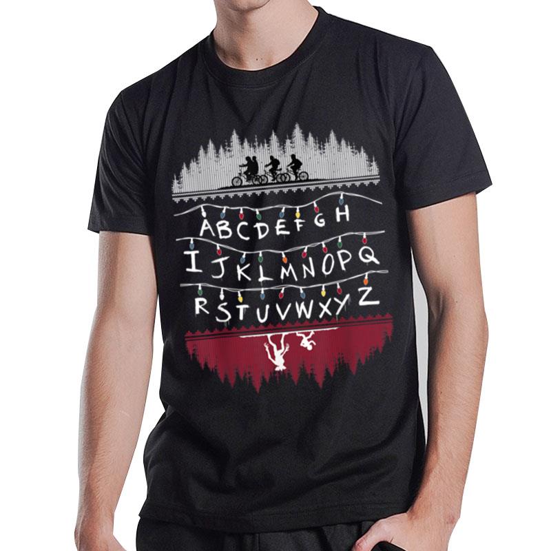 Netflix Stranger Things Alphabet Lights B083Xcvt93 T-Shirt