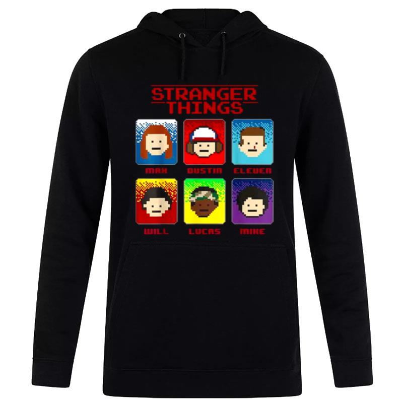 Netflix Stranger Things Group Shot 8 Bit Box Up S Hoodie