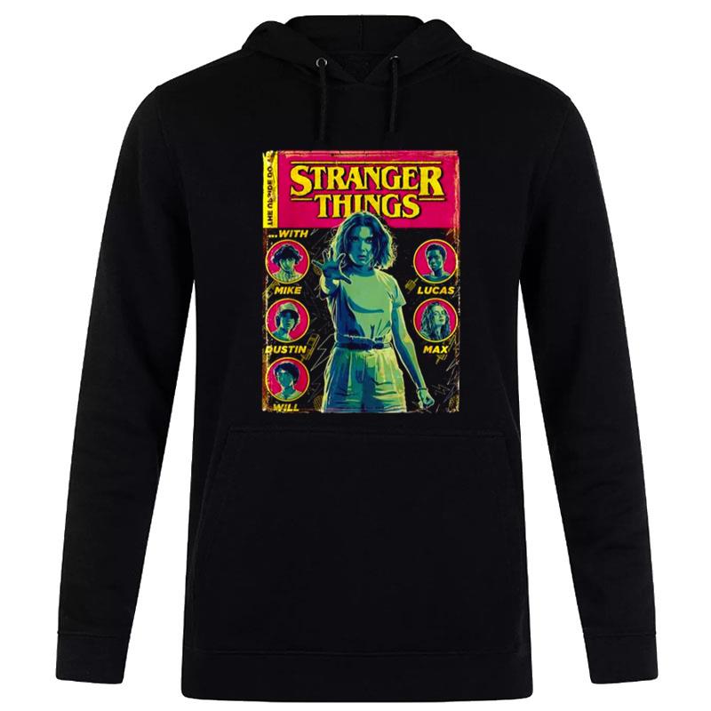 Netflix Stranger Things Group Shot Comic Cover S Hoodie