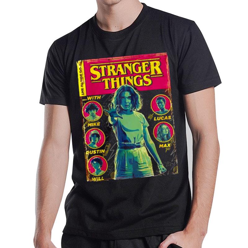 Netflix Stranger Things Group Shot Comic Cover S T-Shirt