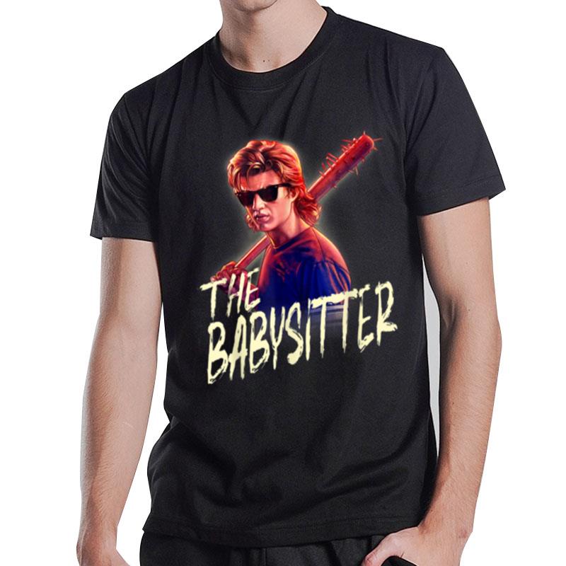 Netflix Stranger Things Steve The Babysitter Portrait B0848R7Jvb T-Shirt