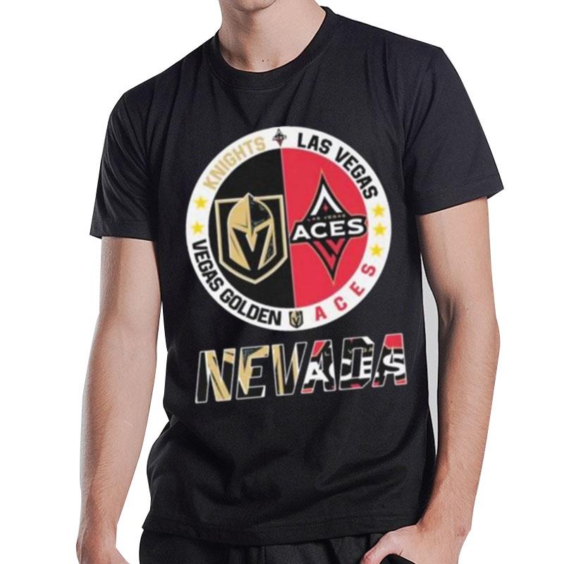 Nevada Sport Teams Vegas Golden Knights And Las Vegas Aces T-Shirt