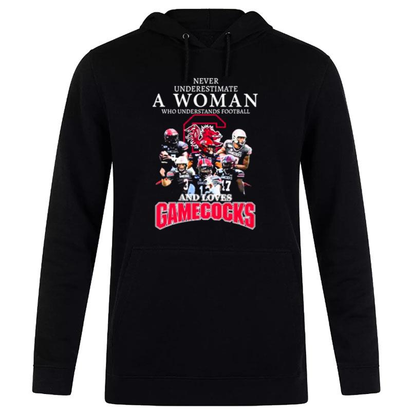 Never Underestimate A Woman Who Understands Football And Loves South Carolina Gamecocks 2022 Hoodie