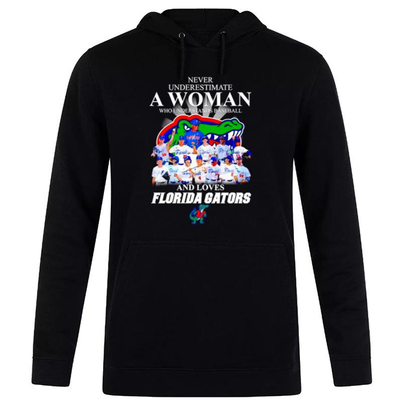 Never Underestimate A Woman Who Understnads Basketball And Loves Florida Gators Signatures 2023 Hoodie