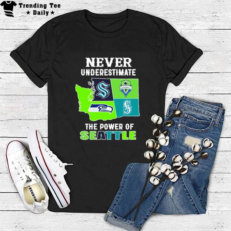 Never Underestimate The Power Of Seattle Seahawks Forever Seahawk T-Shirt