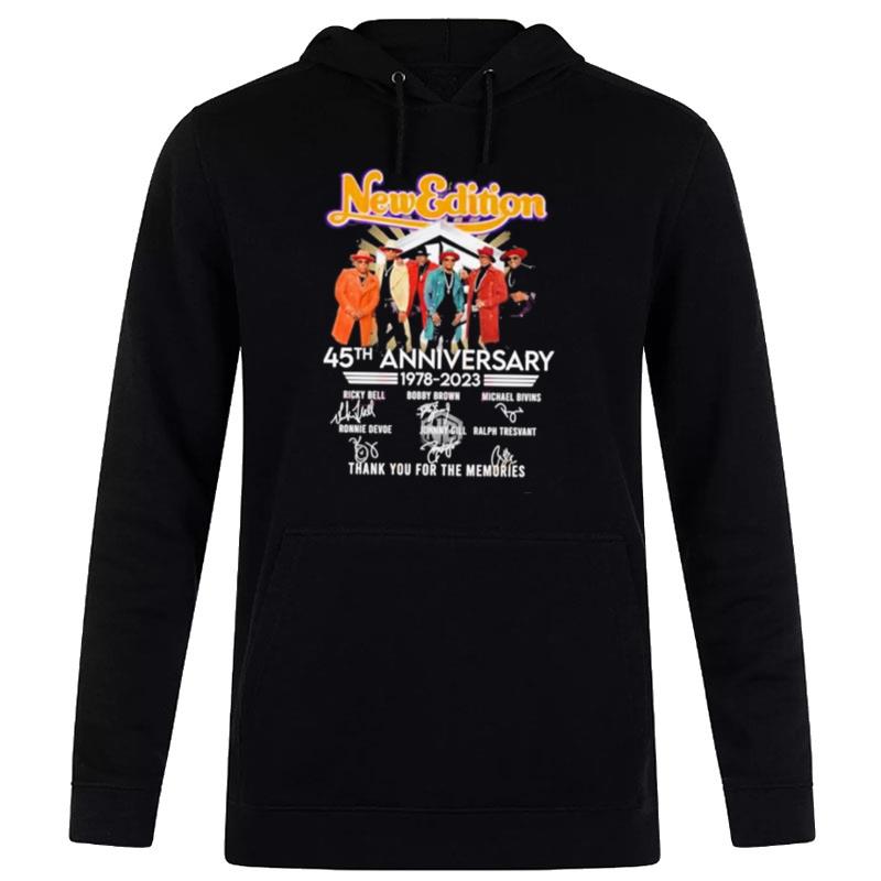 New Edition 45Th Anniversary 1978 - 2023 Thank You For The Memories Hoodie