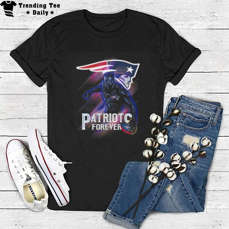 New England Patriots Black Panther 2023 T-Shirt