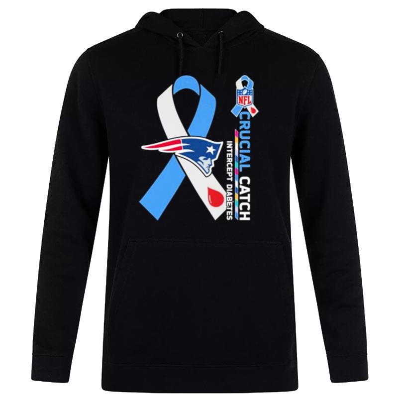 New England Patriots Crucial Catch Intercept Diabetes 2023 Hoodie