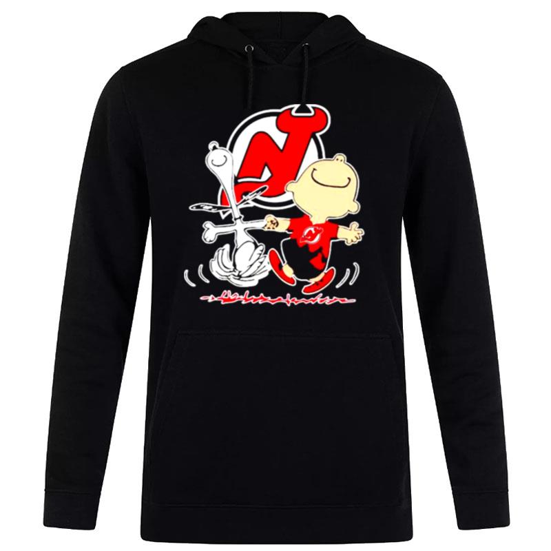 New Jersey Devils Snoopy And Charlie Brown Dancing Hoodie