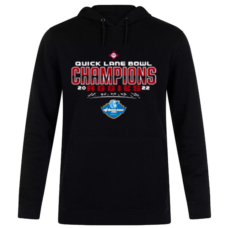 New Mexico State Ncaa 2022 Quick Lane Bowl Champions Hoodie