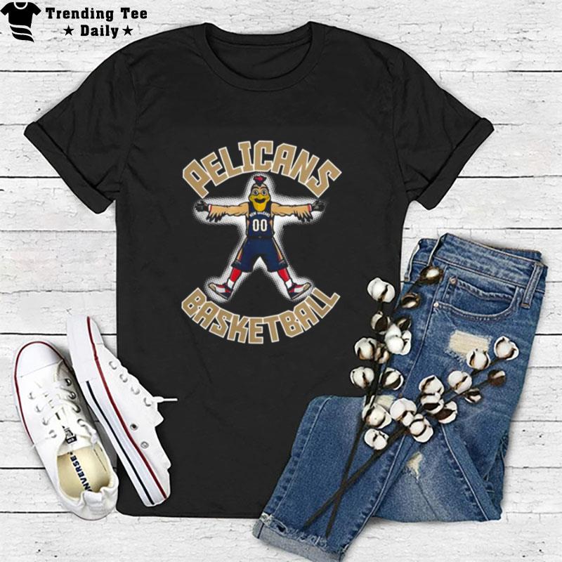 New Orleans Pelicans Basketball Mascot Show T-Shirt