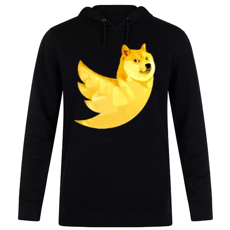 New Twitter Logo Dogecoin Elonmusk Hoodie