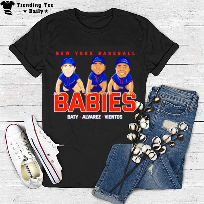 New York Baseball Babies Baty Alvarez Vientos T-Shirt