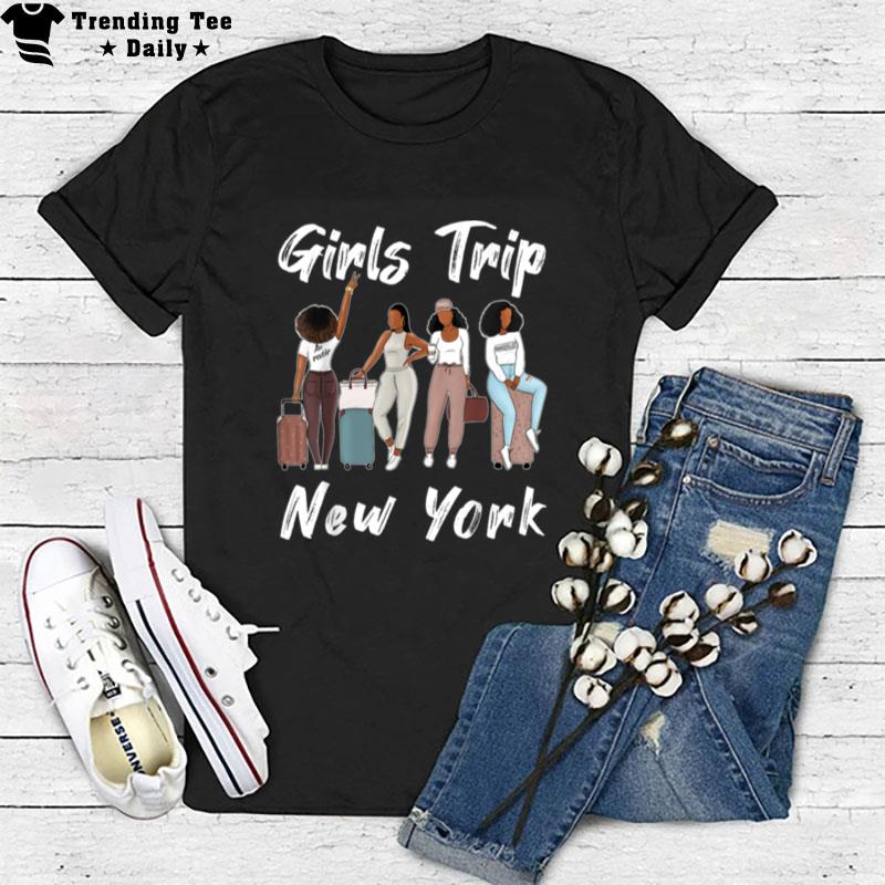 New York Girls Trip 2023 Funny Best Friends Summer Holiday T-Shirt