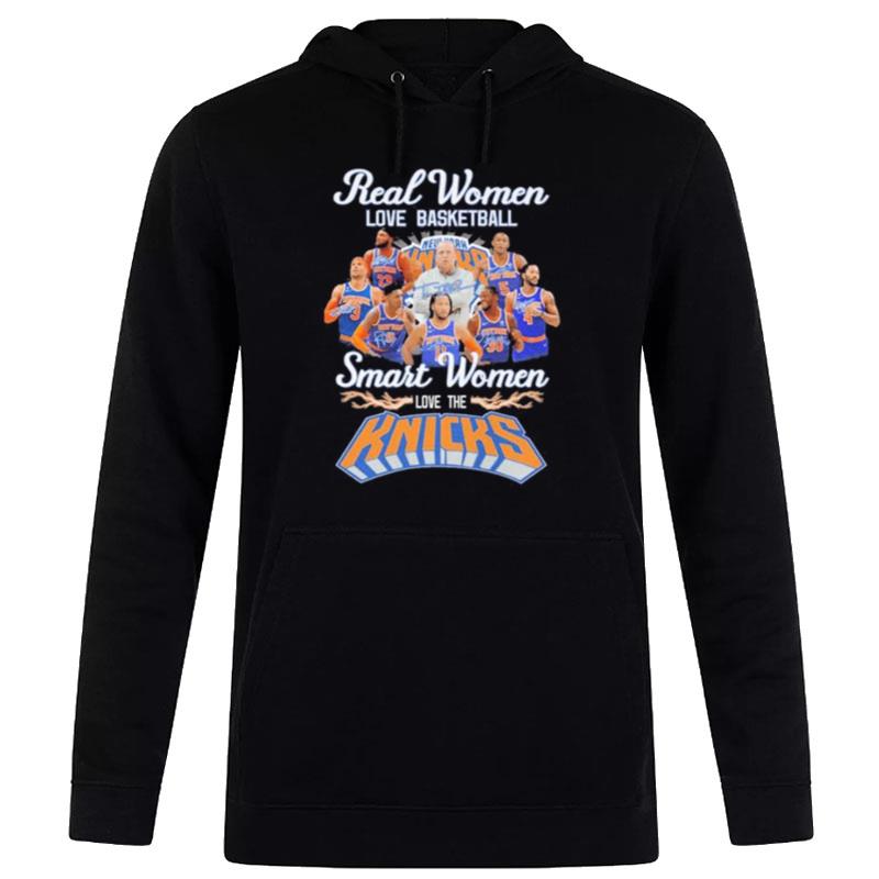 New York Knick Real Women Love Basketball Smart Women 2023 Signatures Hoodie