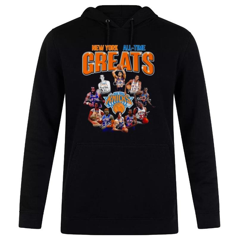 New York Knicks All Time Greats Signatures Hoodie