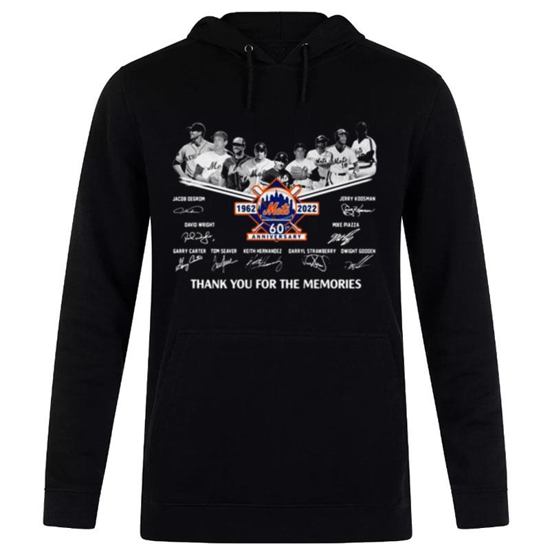 New York Mets 1962 2022 60Th Anniversary Signatures Thank You For The Memories Hoodie