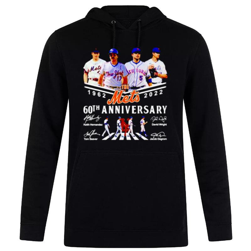 New York Mets 1962 2022 60Th Anniversary Signatures Hoodie