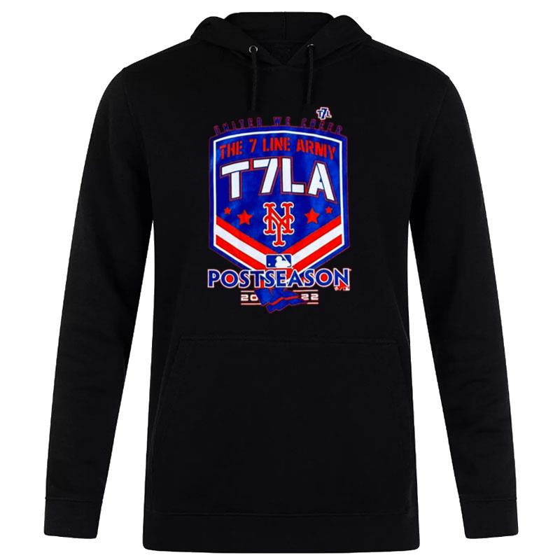 New York Mets 2022 Postseason United We Cheer The 7 Line Army T7La Hoodie