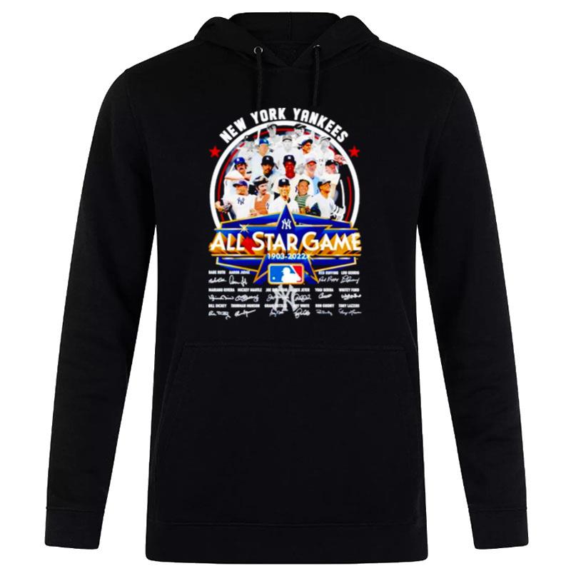 New York Yankees All Star Game 1903 2022 Signatures Hoodie