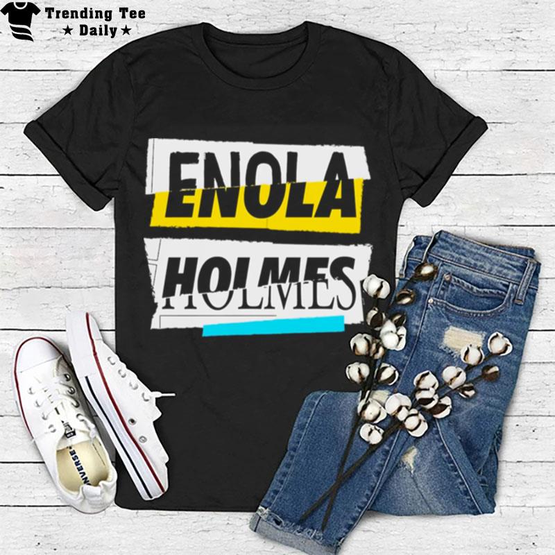 Newspaper Enola Holmes Style T-Shirt