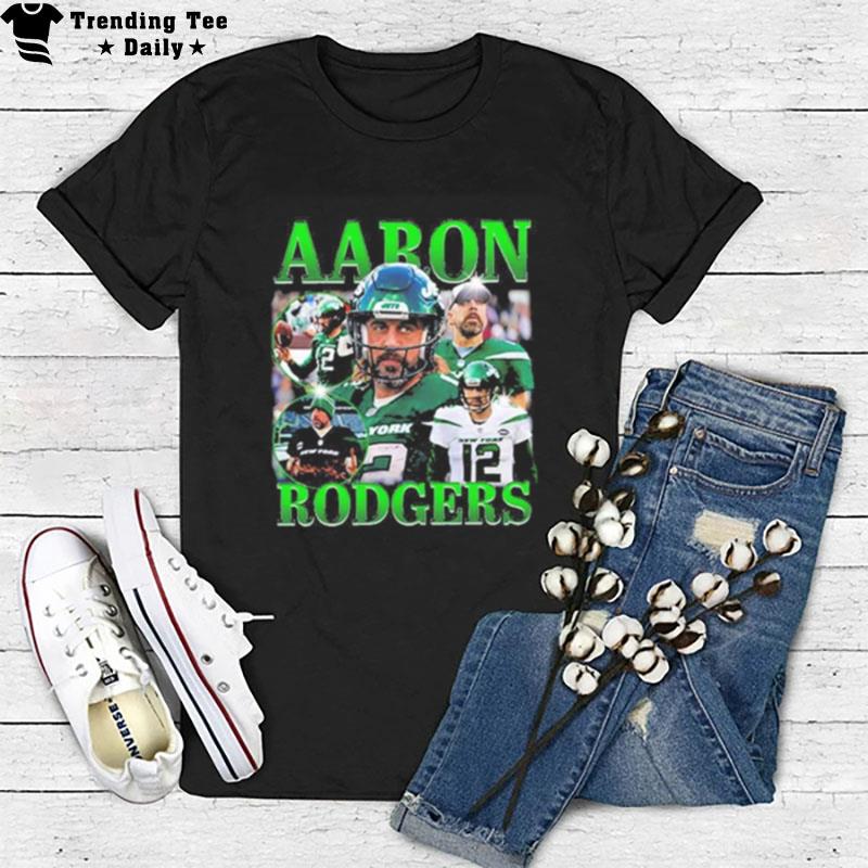 Nfl Aaron Rodgers Classic 90S Graphic Tee New York Jets T-Shirt