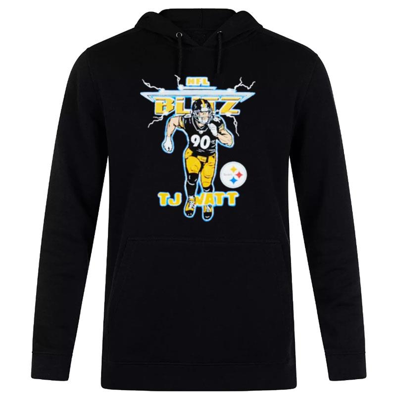 Nfl Blitz Steelers Tj Wat Hoodie