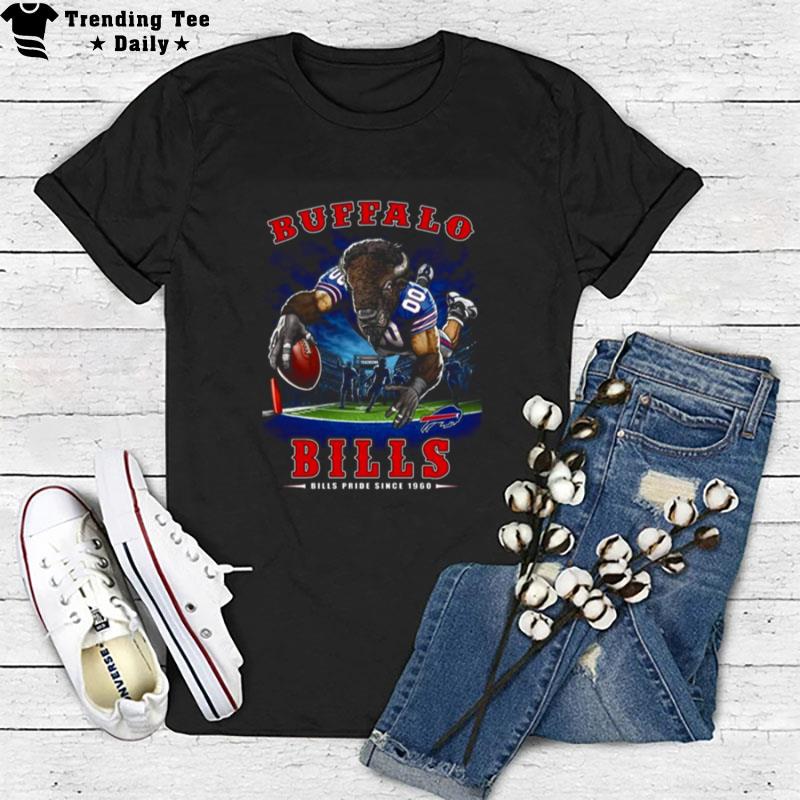 Nfl Buffalo Bills Pride Since 1960 Endzone T-Shirt