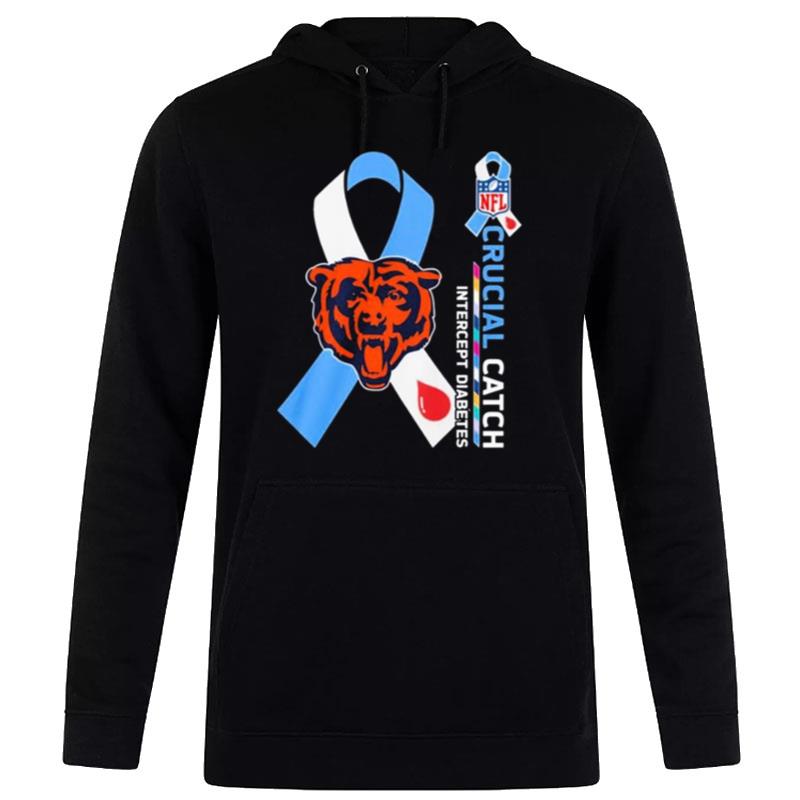 Nfl Chicago Bears Crucial Catch Intercept Diabetes Hoodie