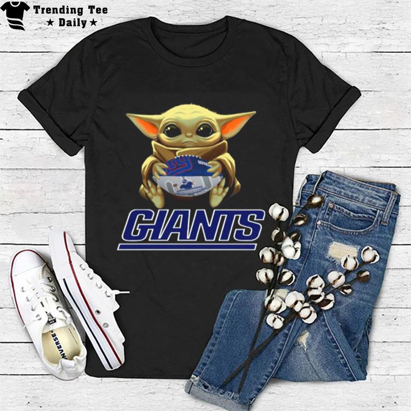 Nfl Football New York Giants Baby Yoda Star Wars 2023 T-Shirt