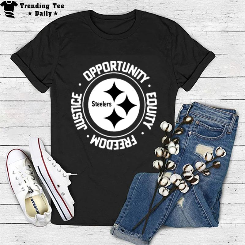 Nfl Inspire Change Opportunity Equality Freedom Justice Steelers T-Shirt