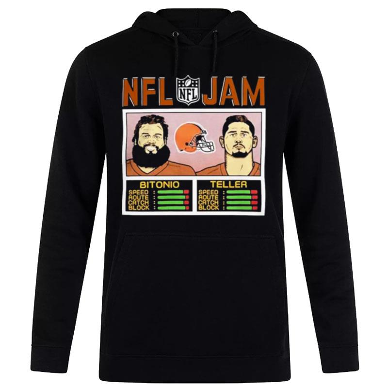 Nfl Jam Browns Bitonio And Teller Hoodie