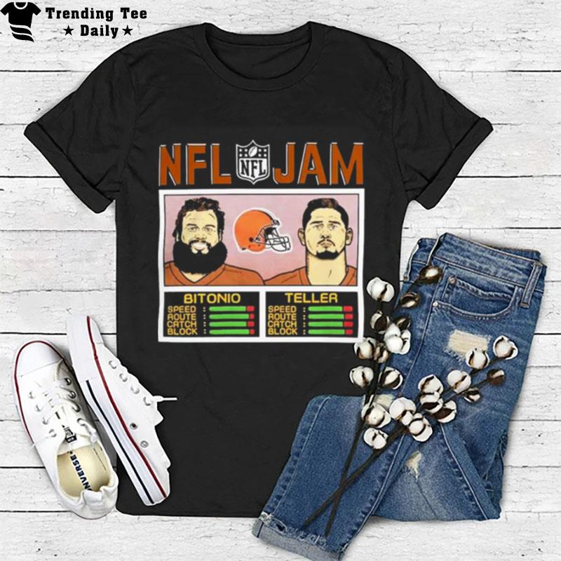 Nfl Jam Browns Bitonio And Teller T-Shirt