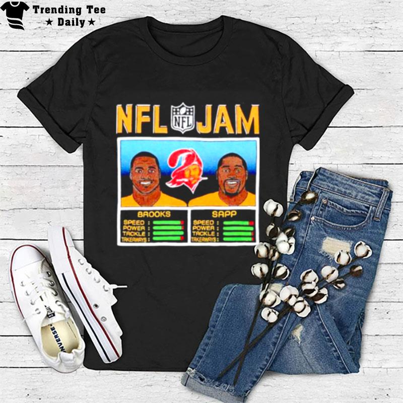 Nfl Jam Derrick Brooks And Warren Sapp Tampa Bay Buccaneers T-Shirt