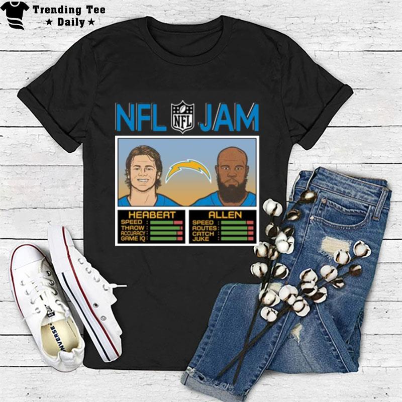 Nfl Jam Los Angeles Chargers Herbert And Allen T-Shirt