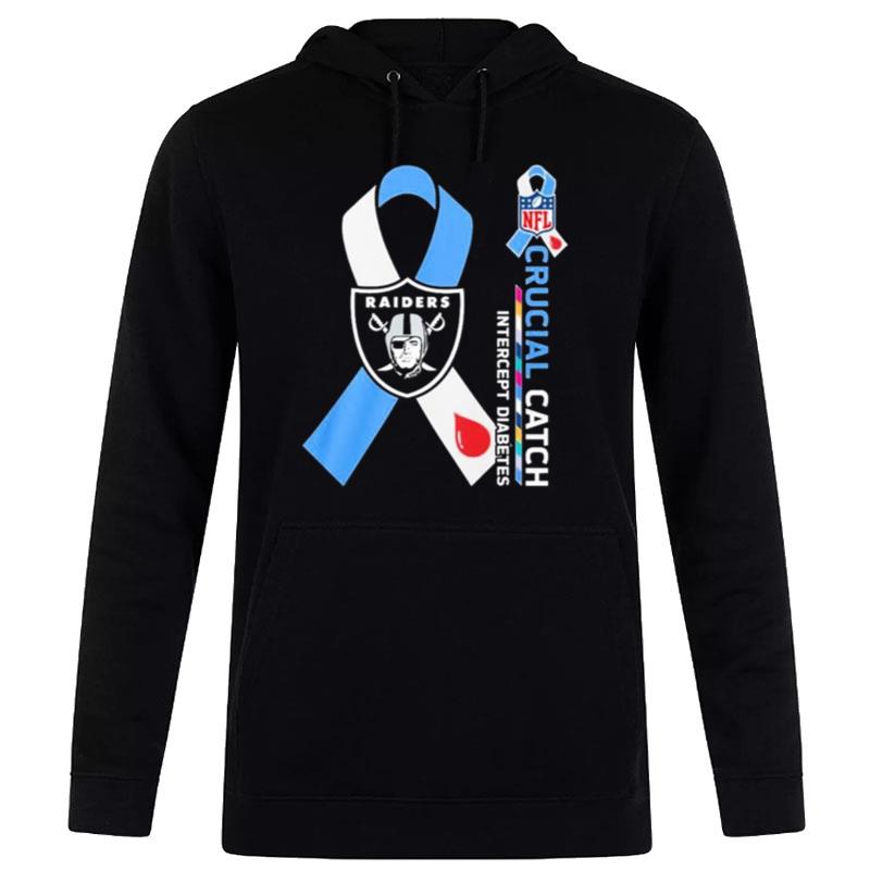 Nfl Las Vegas Raiders Crucial Catch Intercept Diabetes Hoodie