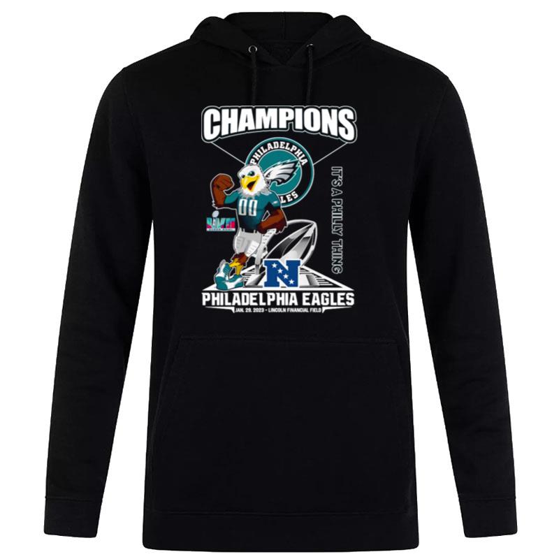 Nfl Philadelphia Eagles Nfc Champions Lvii Super Bowl 2023 It'S A Philly Thing Hoodie