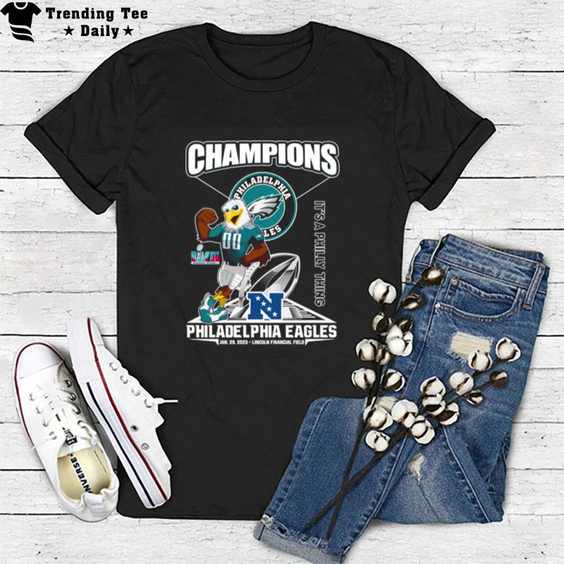 Nfl Philadelphia Eagles Nfc Champions Lvii Super Bowl 2023 It'S A Philly Thing T-Shirt