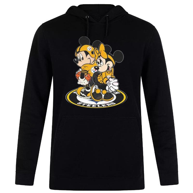 Nfl Pittsburgh Steelers Mickey Mouse And Minnie Mouse Hoodie