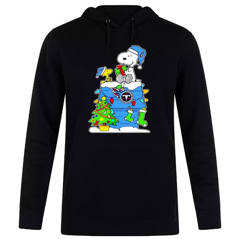 Nfl Tennessee Titans Snoopy And Woodstock Merry Christmas Hoodie