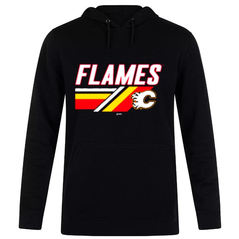 Nhl Calgary Flames Logo Black Team Jersey Inspired Hoodie