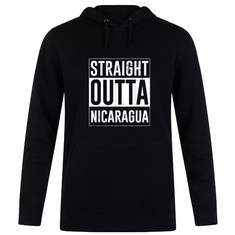 Nicaraguan Blue Flag De Nicaragua Straight Outta Nicaragua Hoodie