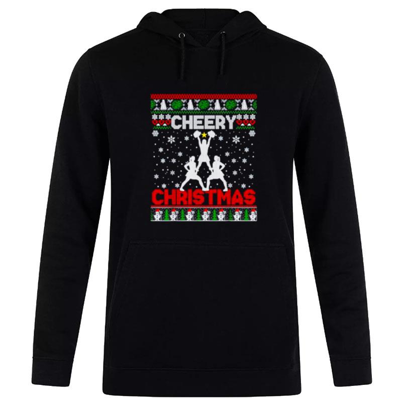 Nice Cheery Christmas Cheerleader Ugly Christmas Hoodie