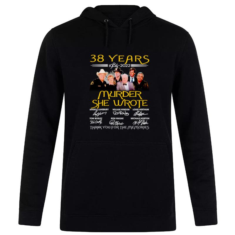 Nice Murder She Wrote 38 Years Thank You For The Memories Signatures Hoodie