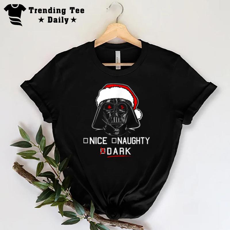 Nice Naughty Darth Vader Santa Christmas T-Shirt