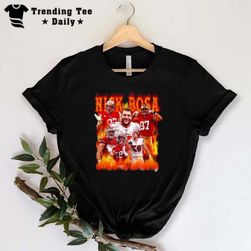 Nick Bosa Vintage 90S Nick Bosa Football T-Shirt