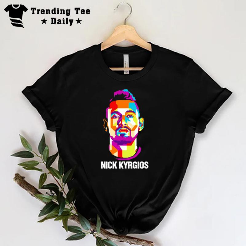 Nick Kyrgios Tennis Vector Ar T-Shirt