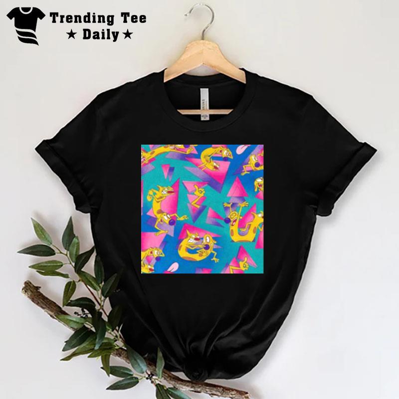 Nickelodeon Catdog 90S Pattern T-Shirt