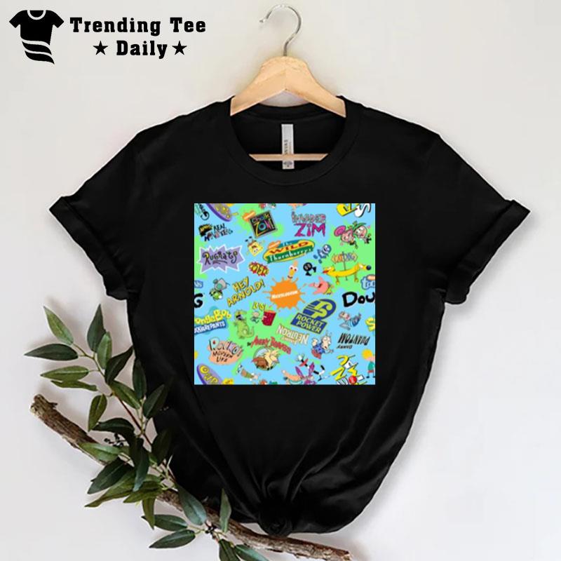 Nicktoons Hawaiian Printapalooza Catdog T-Shirt